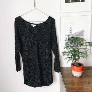 Black and silver sweater